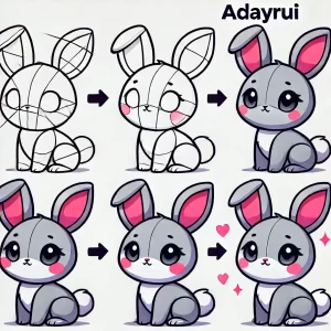 Hướng dẫn vẽ con thỏ đơn giản