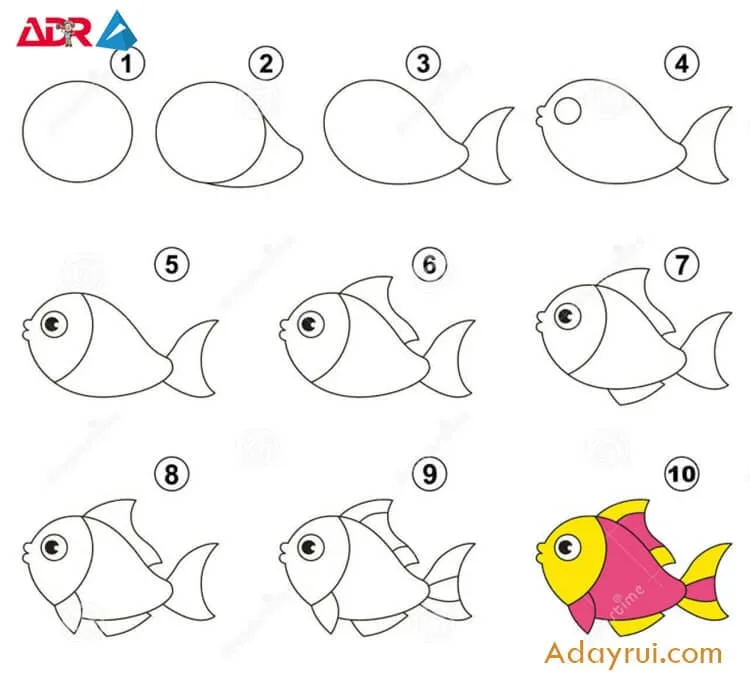 Huong dan ve con vat cute don gian 1 1