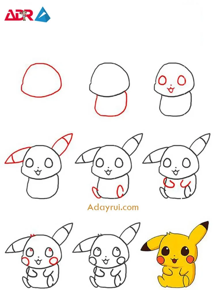 Huong dan ve con vat cute don gian 16 1