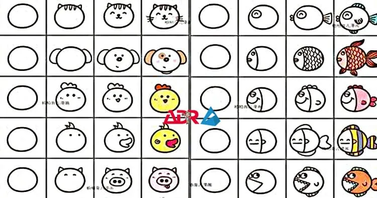 Huong dan ve con vat cute don gian 18 1