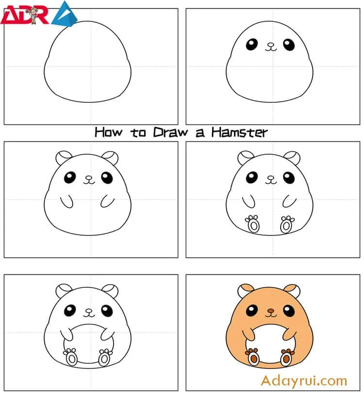 Huong dan ve con vat cute don gian 2 1