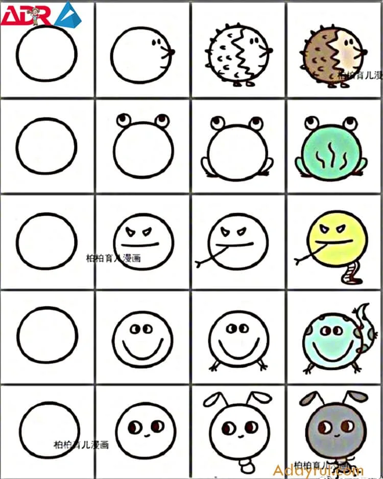 Huong dan ve con vat cute don gian 20 1