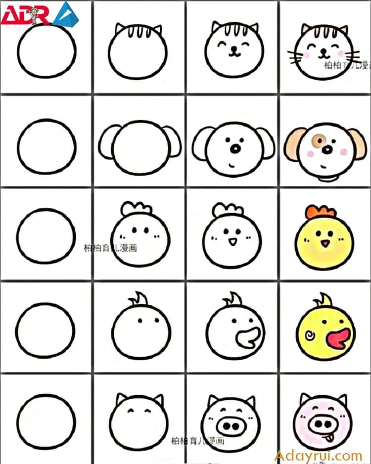 Huong dan ve con vat cute don gian 22 1