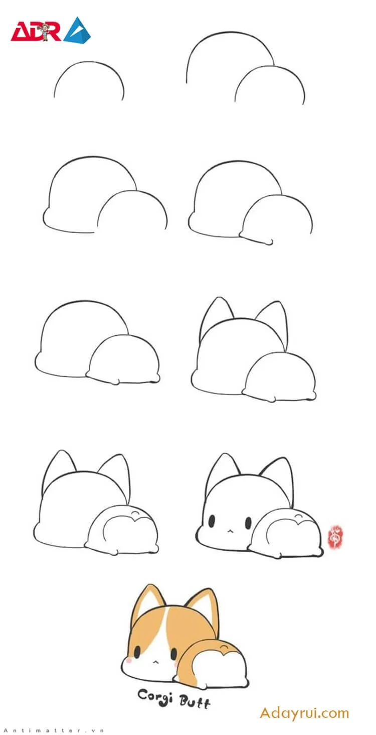 Huong dan ve con vat cute don gian 3 1