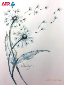 Tranh ve hoa bo cong anh 9