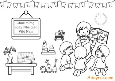 tranh ve 20 11 chua to mau don gian 15 2