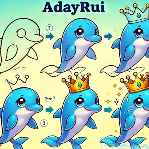 vẽ cá heo hoàng gia