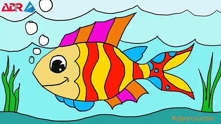Quá Nhiều Tranh Tô Màu Con Cá Dễ Thương Vô Cùng Độc Đáo 2 Luu-y-khi-cho-tre-to-mau-tranh-ve-ca
