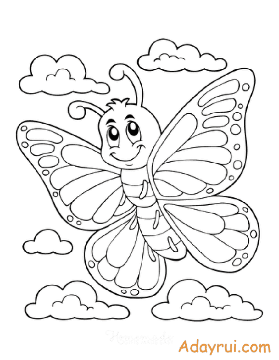 Tranh to mau con buom dep Adayrui 3 1