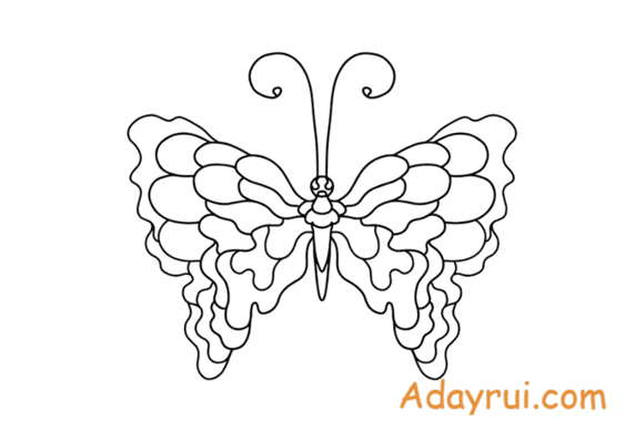 Tranh to mau con buom dep Adayrui 4 1