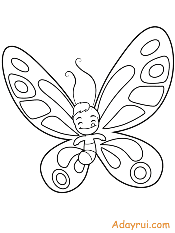 Tranh to mau con buom dep Adayrui 5 1