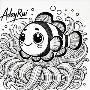 Tranh tô màu con cá