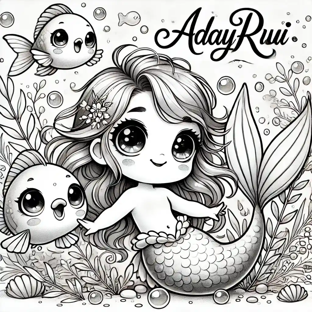 Quá Nhiều Tranh Tô Màu Con Cá Dễ Thương Vô Cùng Độc Đáo 7 Tranh tô màu con cá - adayrui (8)