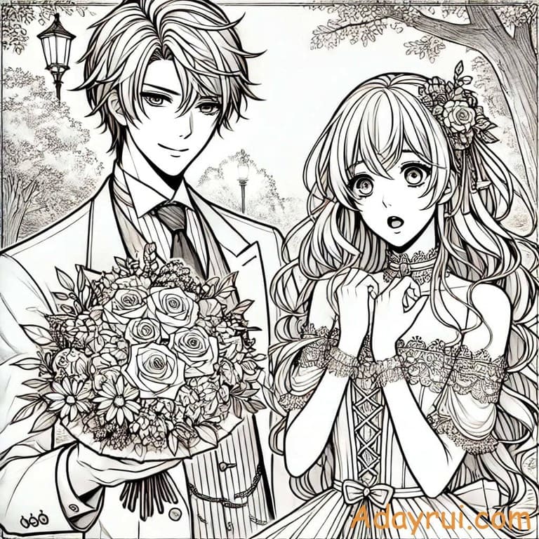 tranh to mau anime cute 1 1