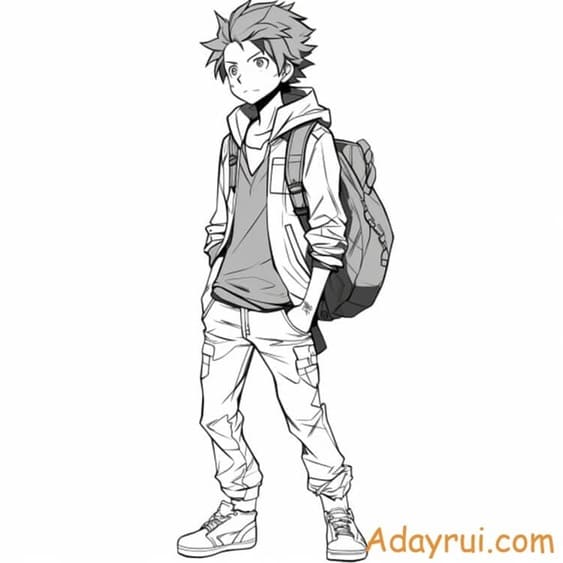 tranh to mau anime cute 10