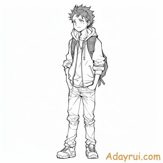 tranh to mau anime cute 11