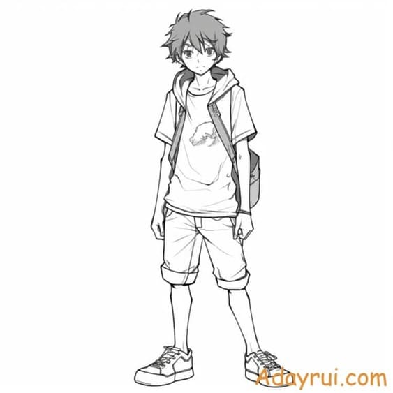 tranh to mau anime cute 12