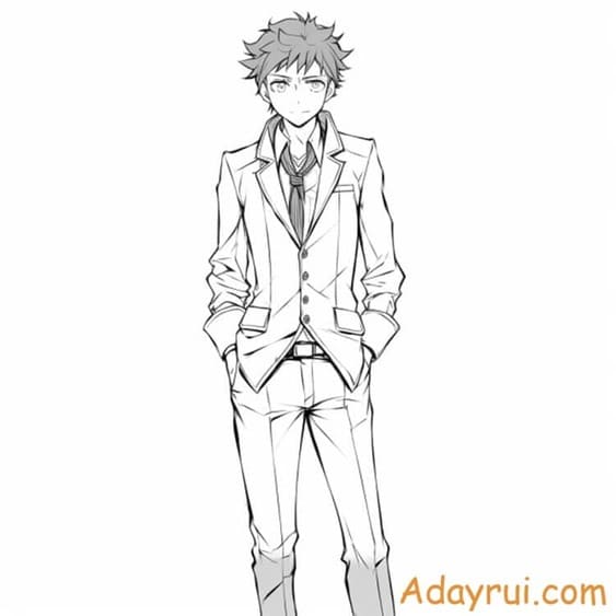 tranh to mau anime cute 13