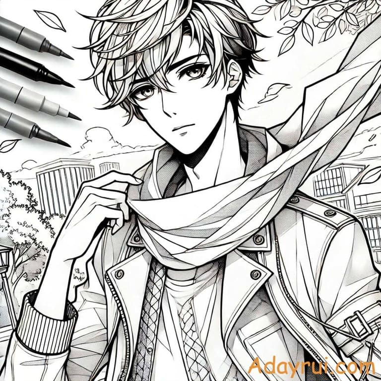 tranh to mau anime cute 25