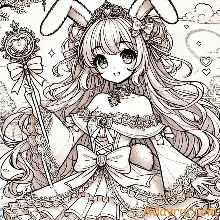 tranh to mau anime cute 3 1