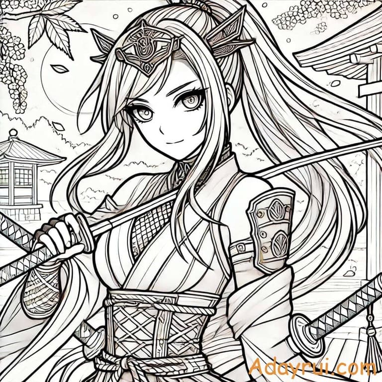 tranh to mau anime cute 5 1