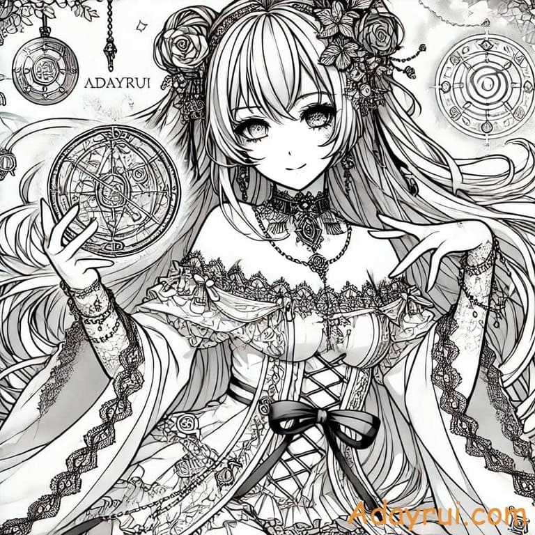 tranh to mau anime cute 6 1