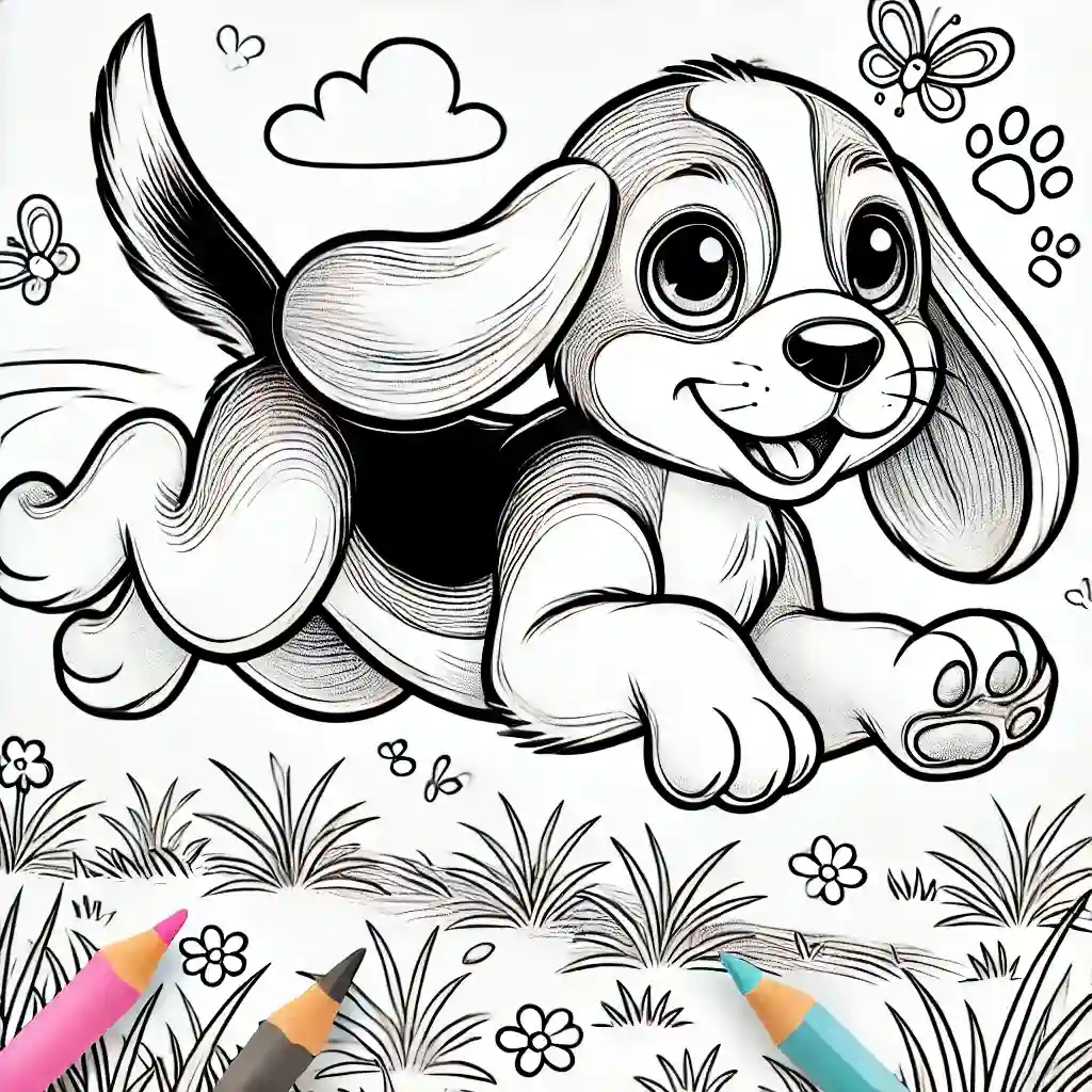 tranh to mau con cho 8