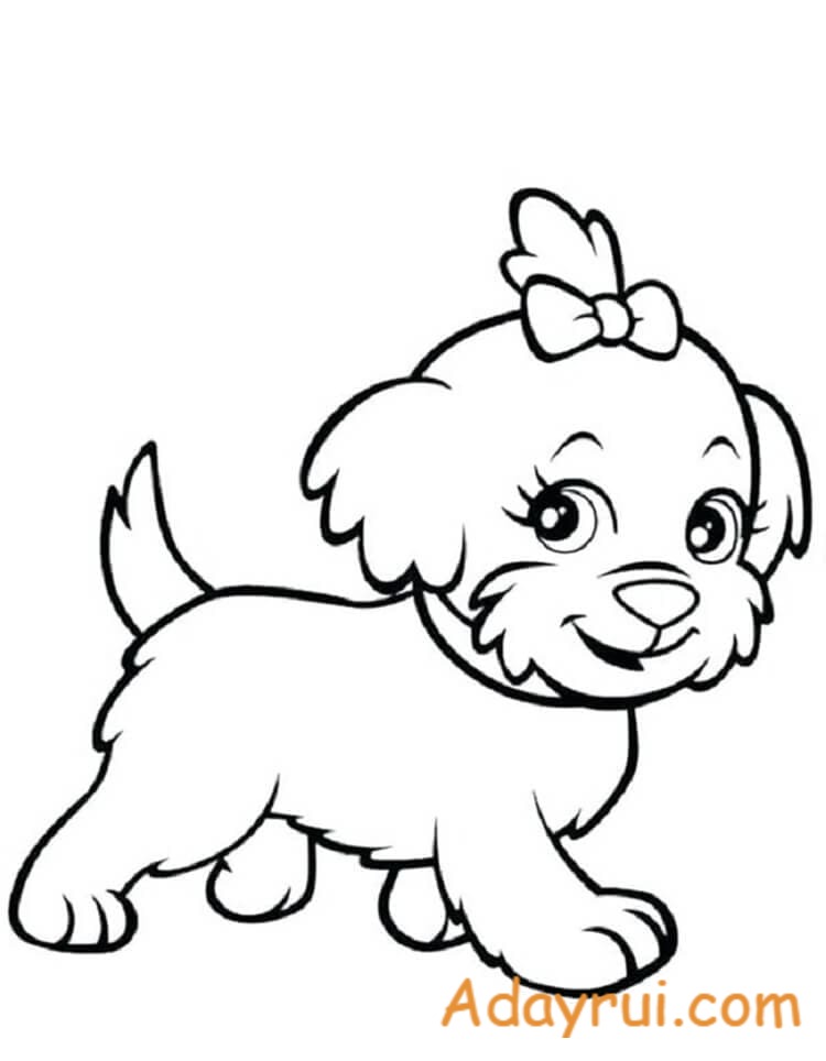 tranh to mau con cho dep Adayrui 15 1