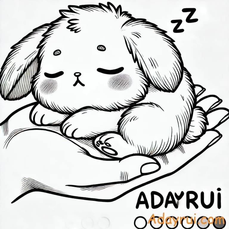 tranh to mau con tho dang yeu 5 1