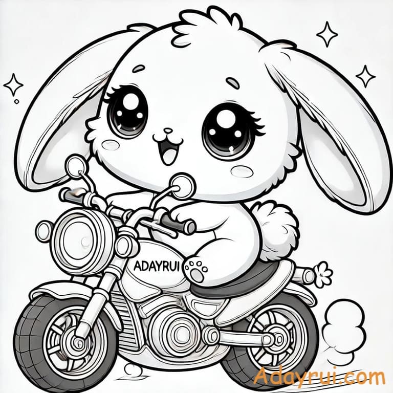 tranh to mau con tho dang yeu 6 1