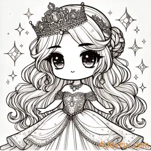 Hướng Dẫn Tô Màu Tranh Công Chúa Anime Đẹp