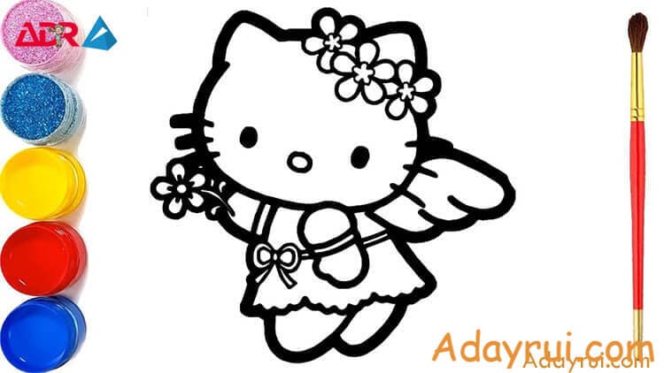 Tranh tô màu Hello Kitty cực đáng yêu dành cho bé 15 Bí quyết tô màu tranh vẽ Hello Kitty cho bé