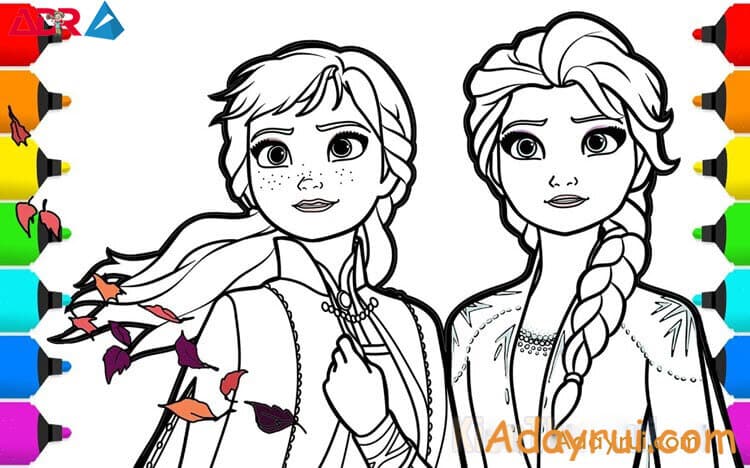 Giới Thiệu Nhân Vật Và Khám Phá Bộ Tranh tô màu công chúa Elsa