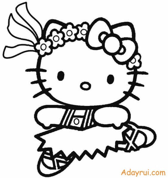 tranh to mau Hello Kitty cute Adayrui 10 1