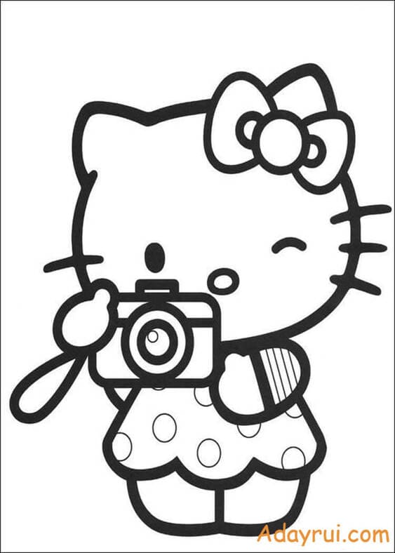 tranh to mau Hello Kitty cute Adayrui 2 1