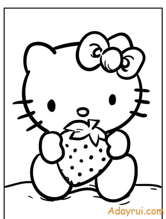 tranh to mau Hello Kitty cute Adayrui 2 1