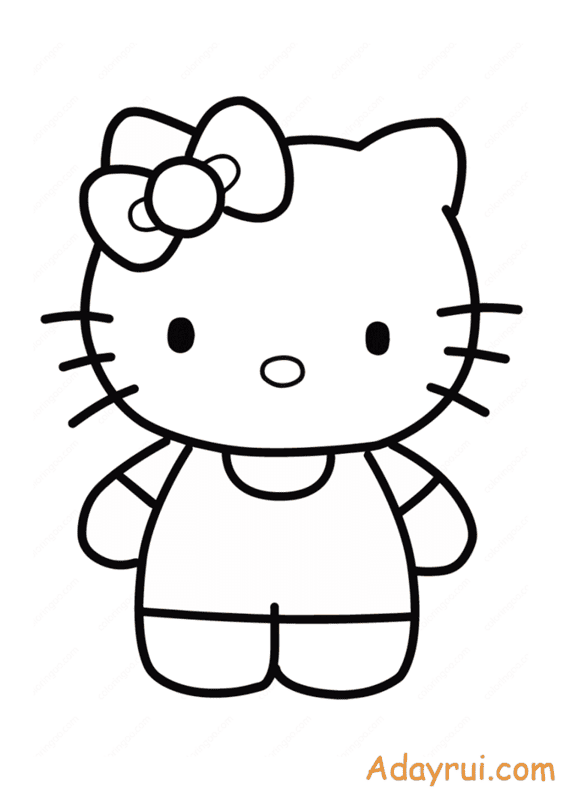 tranh to mau Hello Kitty cute Adayrui 3 1