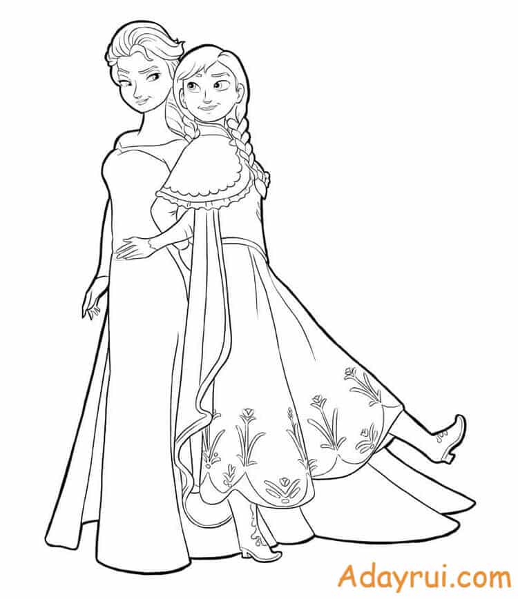 tranh to mau cong chua Elsa dep Adayrui 27 1