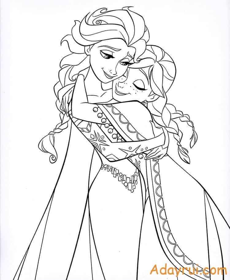 tranh to mau cong chua Elsa dep Adayrui 28 1