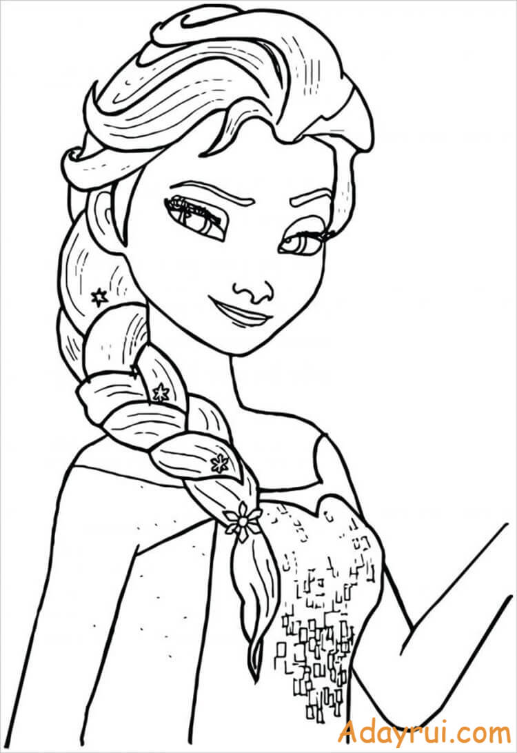 tranh to mau cong chua Elsa dep Adayrui 29 1