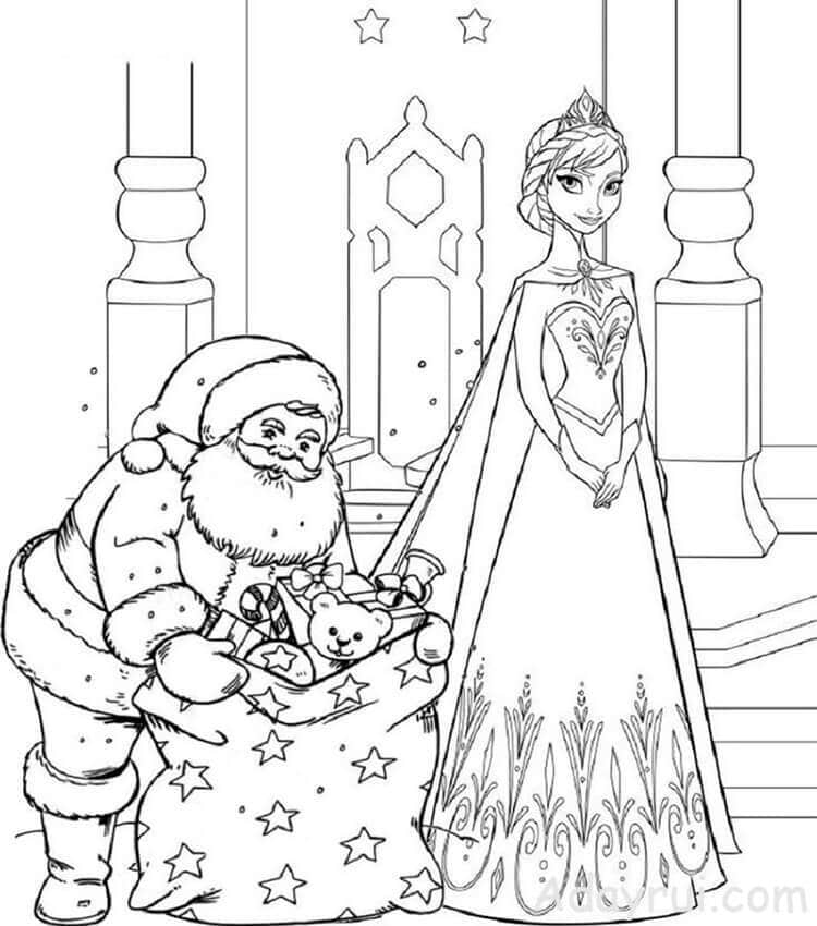 tranh to mau cong chua Elsa dep Adayrui 33 1