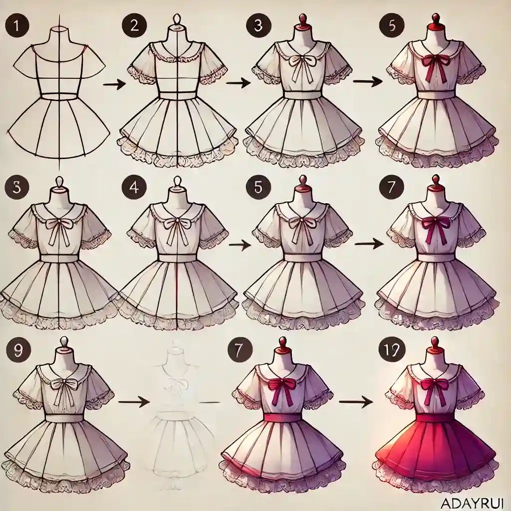 Mau vay anime ngan de thuong 1 1