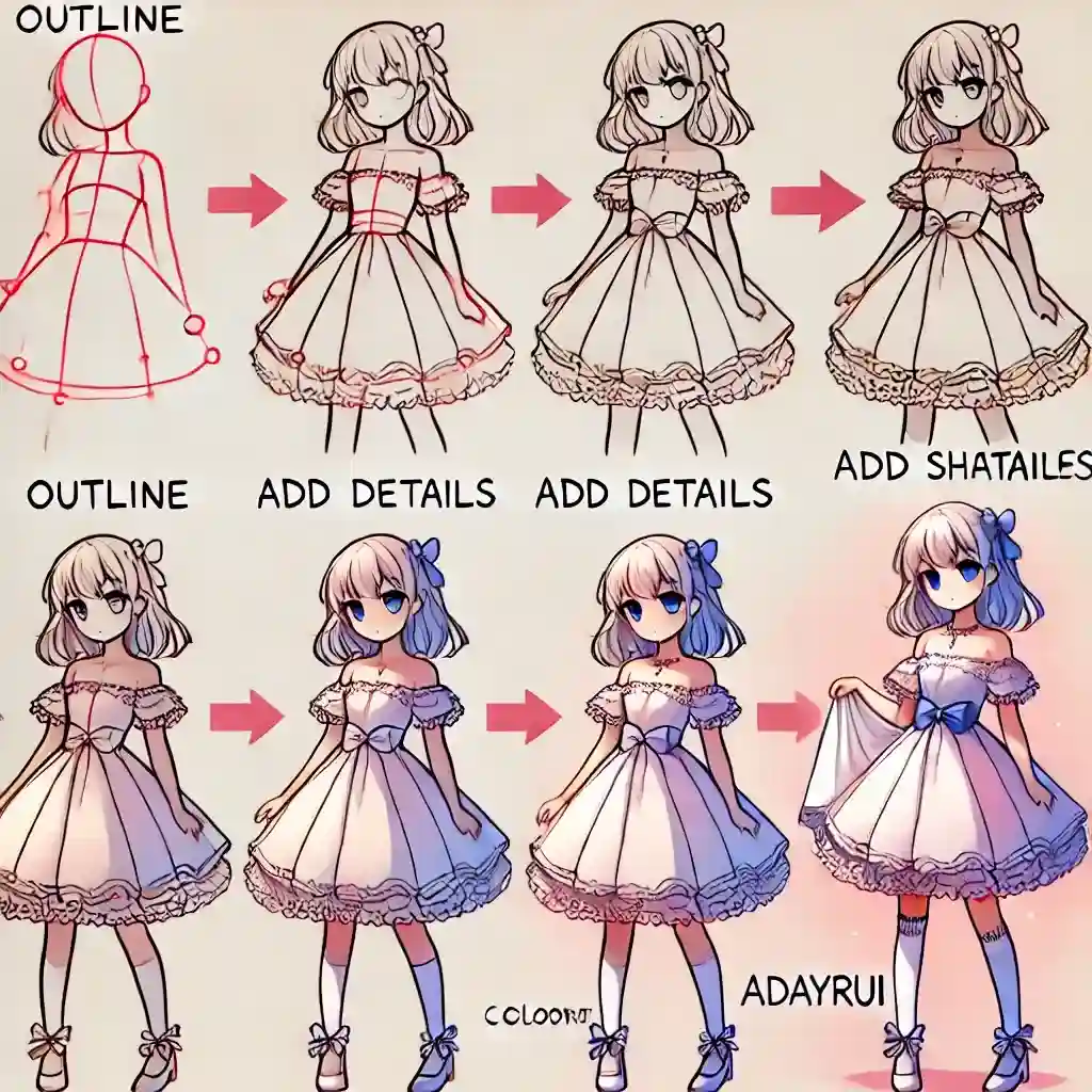 Mau vay anime ngan de thuong 3 1