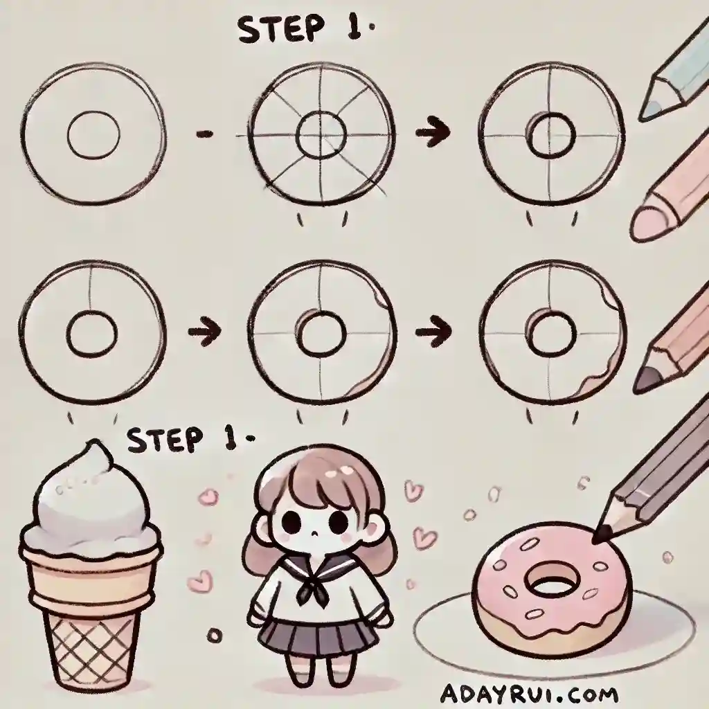 Vẽ Hình Đồ Ăn Chibi Cute – Tạo Niềm Vui Từ Những Nét Vẽ 4 Phac-Thao-Hinh-Dang-Co-Ban-Cua-Mon-An-1