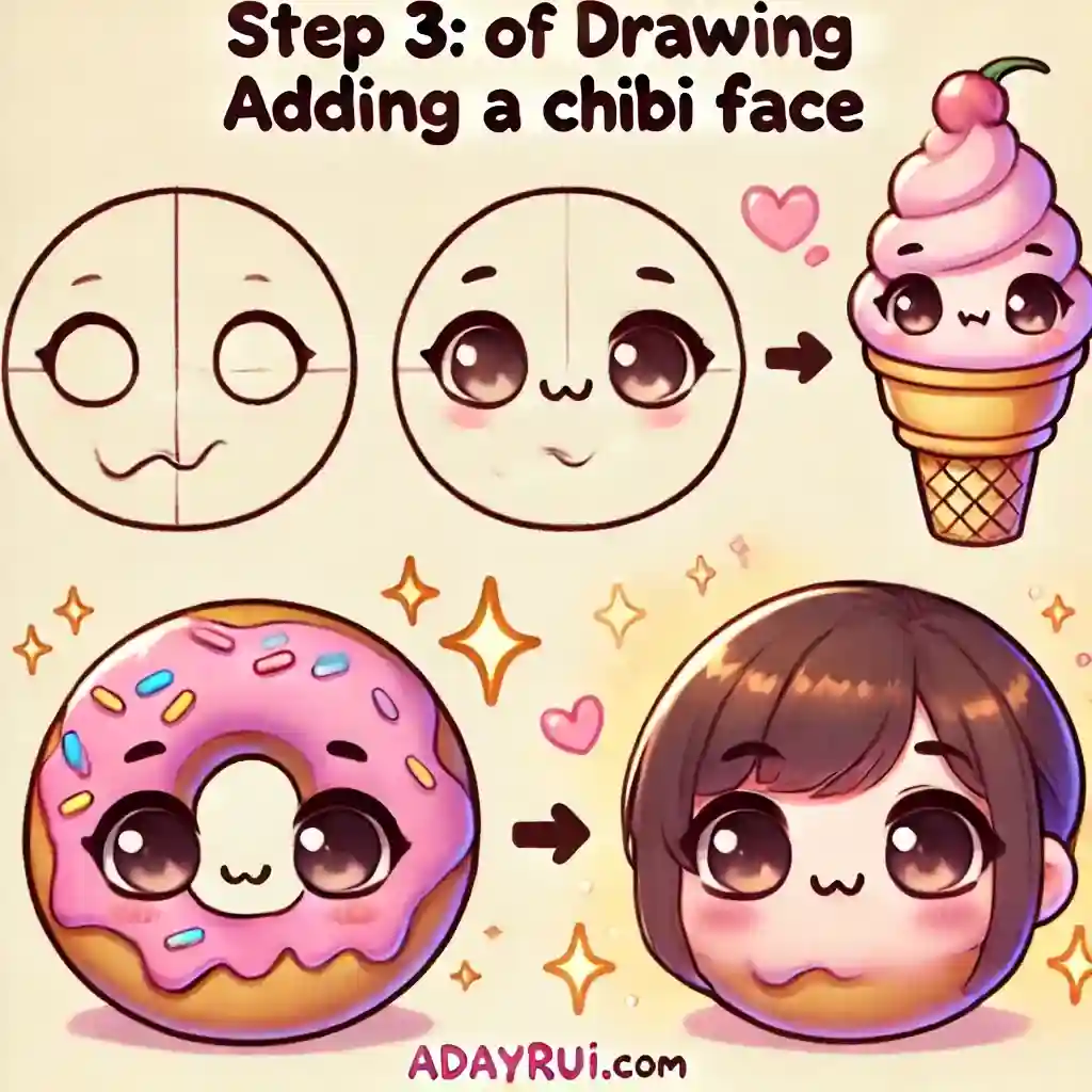 Vẽ Hình Đồ Ăn Chibi Cute – Tạo Niềm Vui Từ Những Nét Vẽ 6 Them-Mat-Chibi-De-Thuong