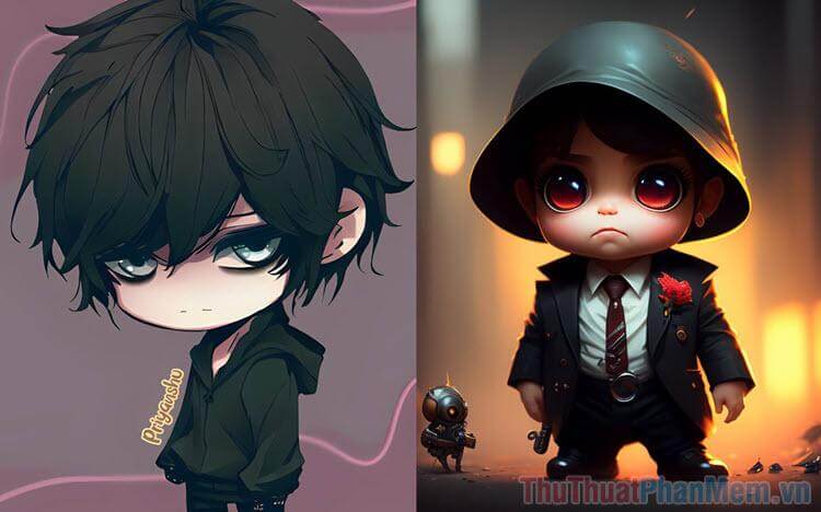 bo suu tap tranh ve chibi cuc dep Adayrui 3 1