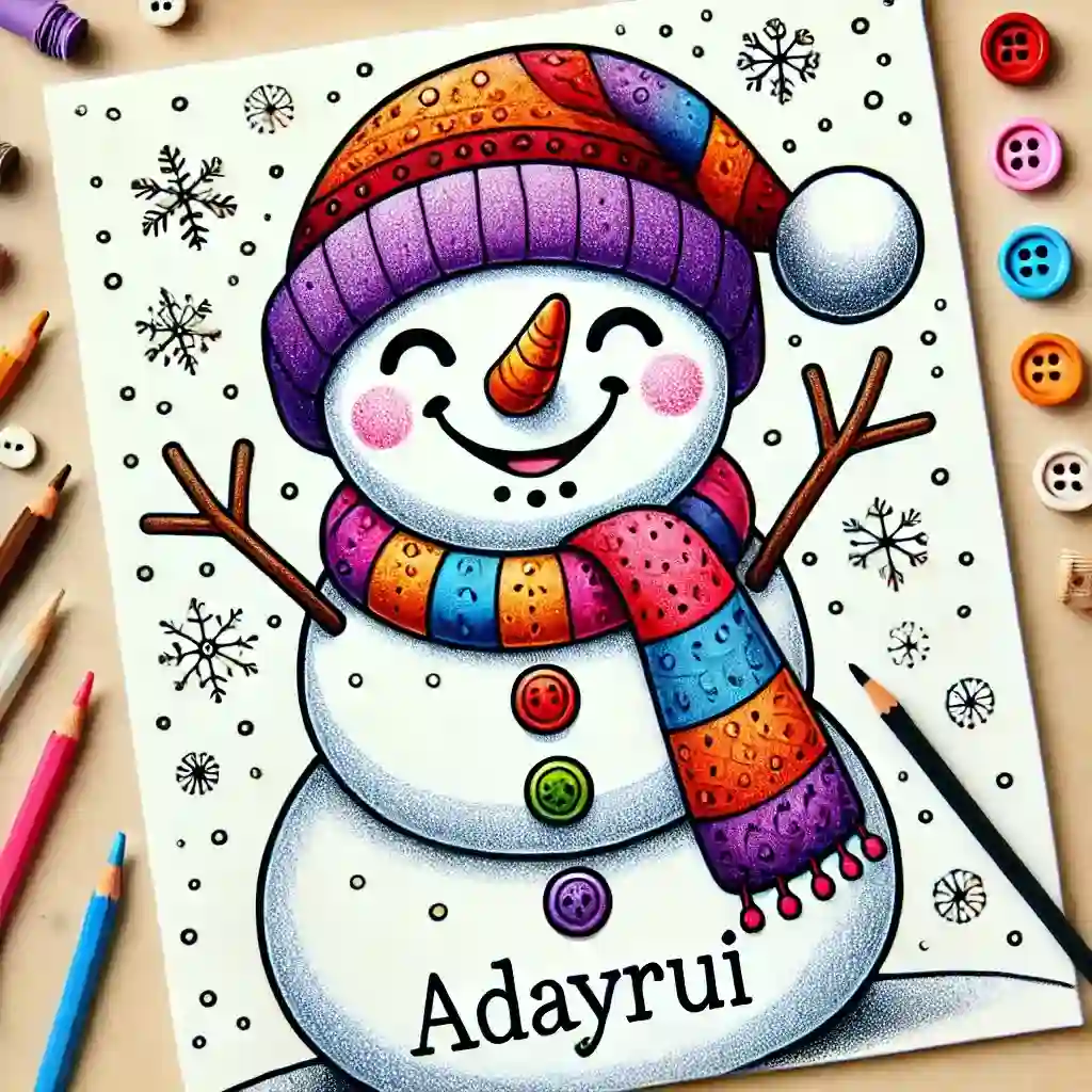 Hướng Dẫn Vẽ Người Tuyết Cực Đẹp Và Đơn Giản 3 Cac-buoc-ve-nguoi-tuyet-don-gian