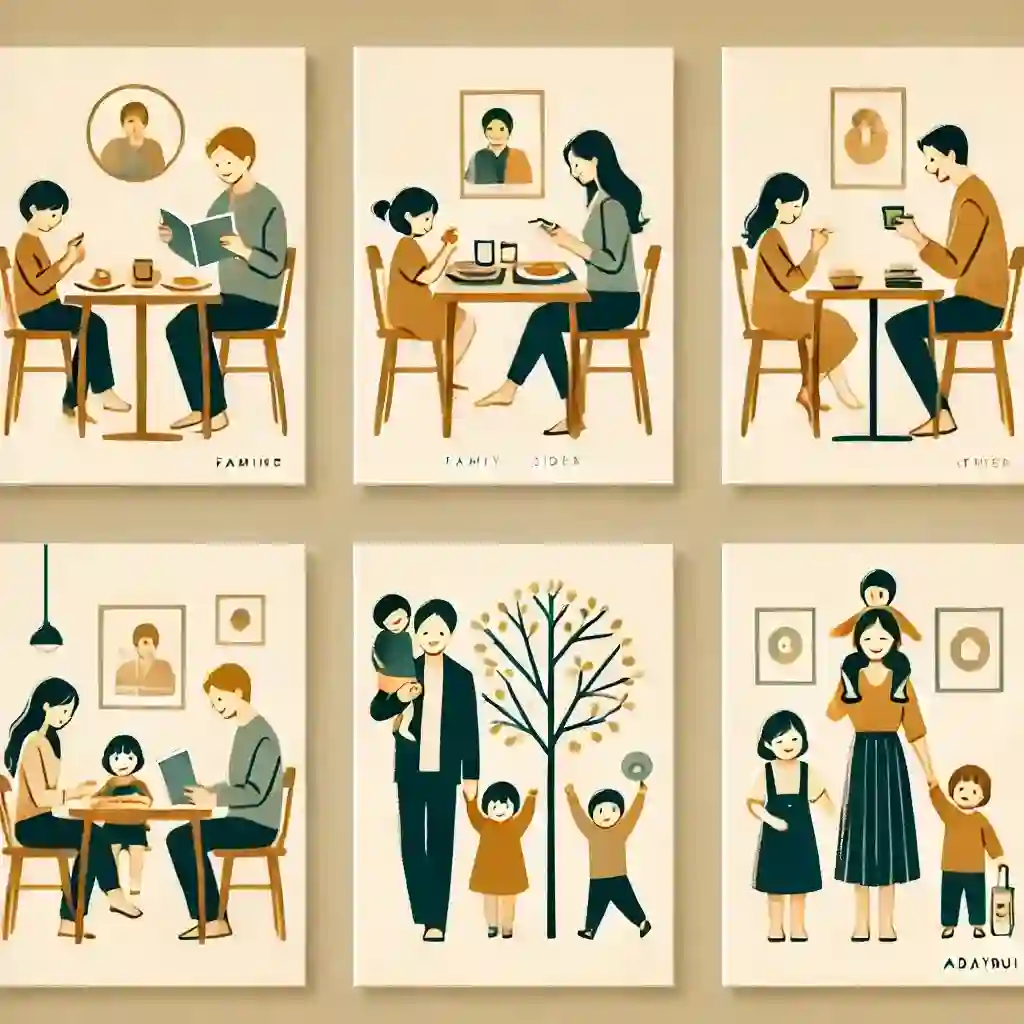 Hướng Dẫn Vẽ Cùng Bộ Tranh Vẽ Gia Đình 4 Người Đơn Giản 1 Giới thiệu tranh vẽ gia đình 4 người đơn giản