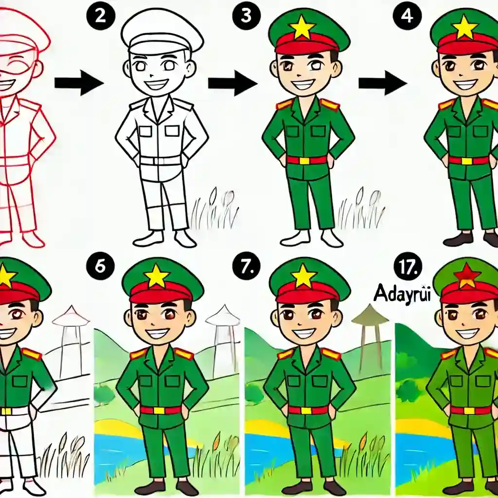 Vẽ Chú Bộ Đội Cực Đơn Giản Cùng Bài Hướng Dẫn Chi Tiết 3 Huong-Dan-Ve-Chu-Bo-Doi-Buoc-Tung-Buoc-1