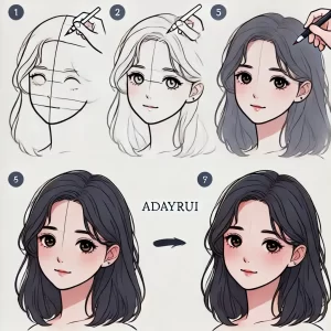 Hướng Dẫn Vẽ Chân Dung Cô Gái Đơn Giản Cho Người Mới 44 Hướng dẫn vẽ chân dung cô gái đơn giản